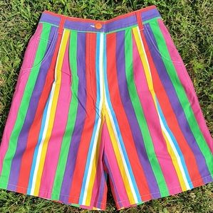 🩷💚 vintage high waisted striped shorts